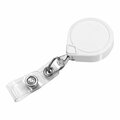 Key-Bak Mini-BAK White ID Badge Holder with Belt Clip ID Strap and 36'' Retractable Cord 0056-006 3280056006